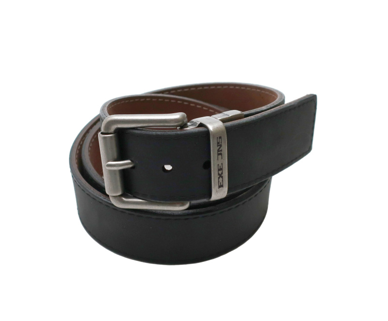 Pánský pásek  EXE JEANS  černo-hnědý - 110