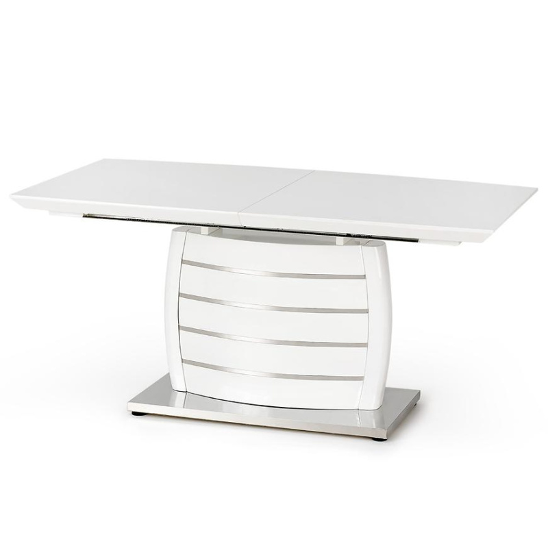 Stùl Onyx 160/200 Mdf/Ocel – Bílý