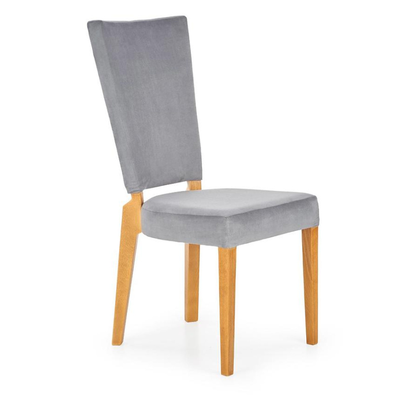 Židle Rois dřevo/samet dub/granada 2725 43x58x94