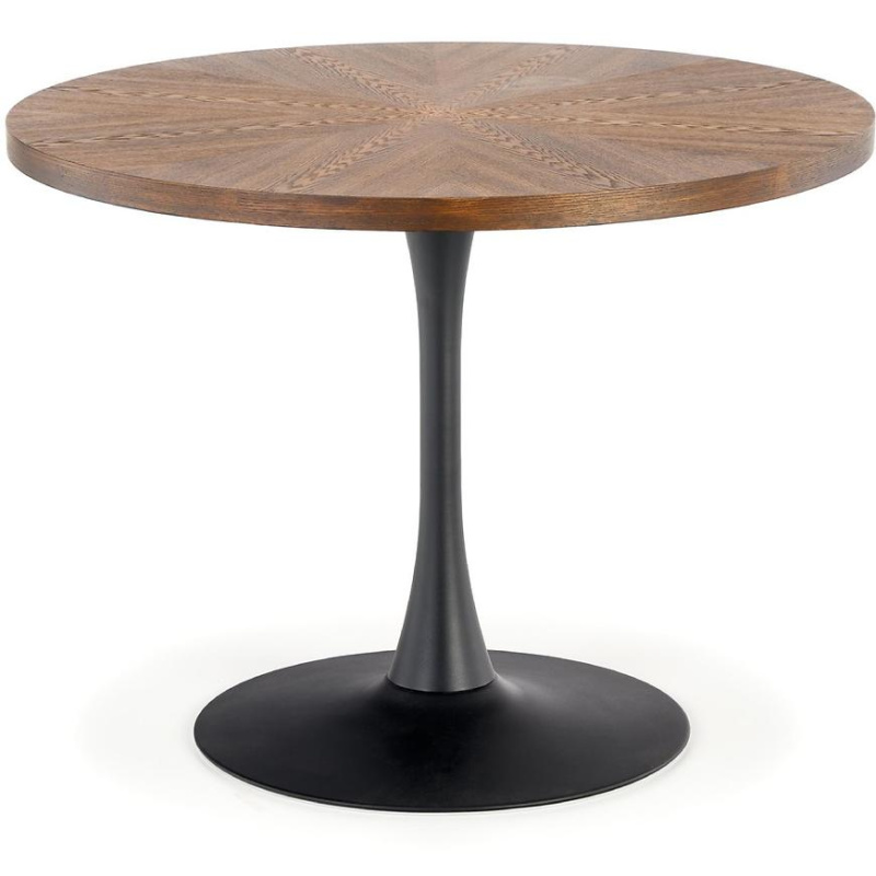 Stùl Carmelo 100 Mdf/Ocel – ořech/černá