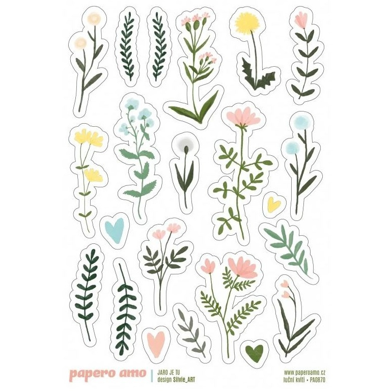 Samolepky A6 - Luční kvítí