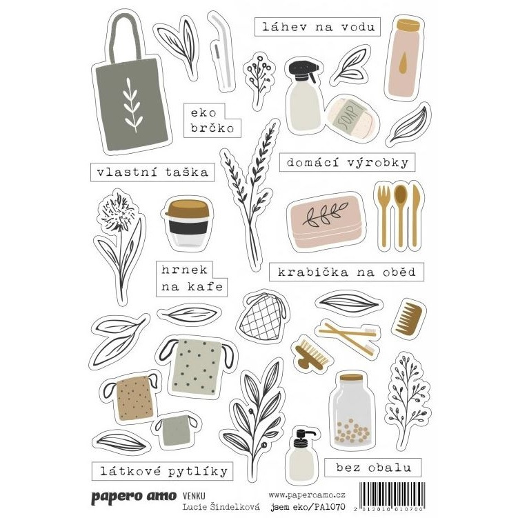 Samolepky A6 - Jsem Eko