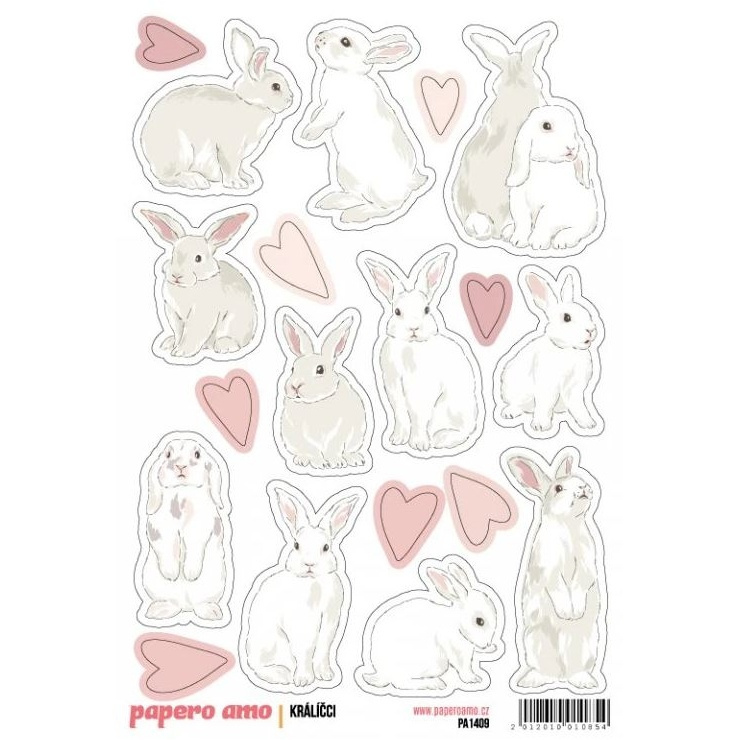 Samolepky A6 - Králíčci