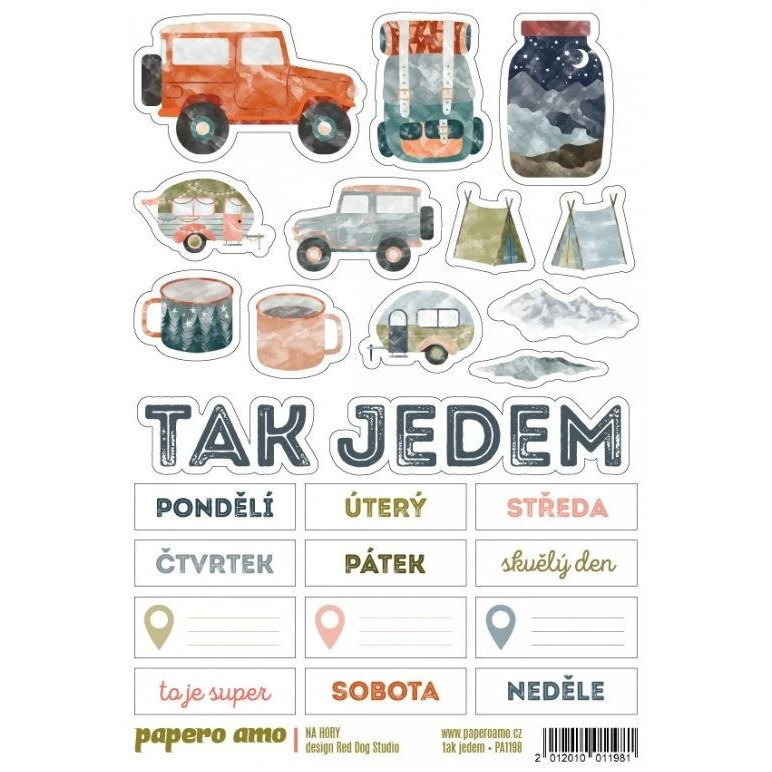 Samolepky A6 - Tak jedem