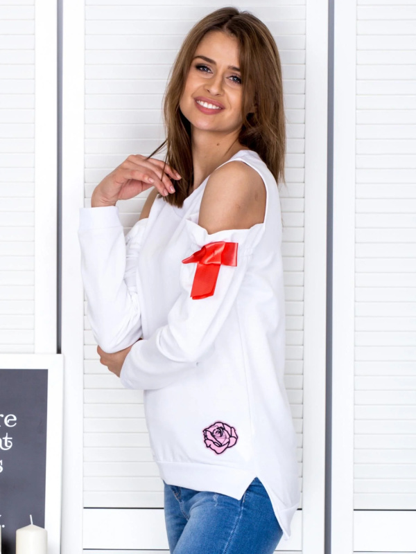 Mikina PL BL 1452.02 bílá S