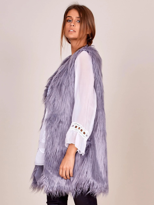 Wool Fashion Italia Vesta-AT-KZ-173501A.09P Barva: Šedá, Velikost: S/M