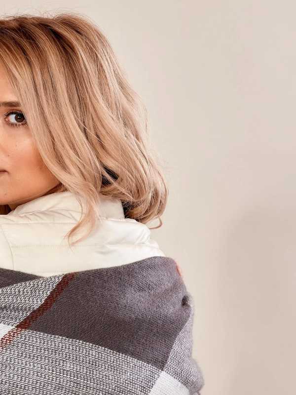 Wool Fashion Italia Šátek -AT-CH-171201.11 Barva: Bordó, Velikost: UNI