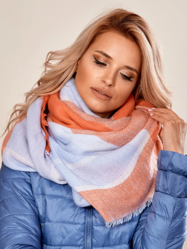 Wool Fashion Italia Šátek -AT-CH-171201.11 Barva: Oranžová, Velikost: UNI