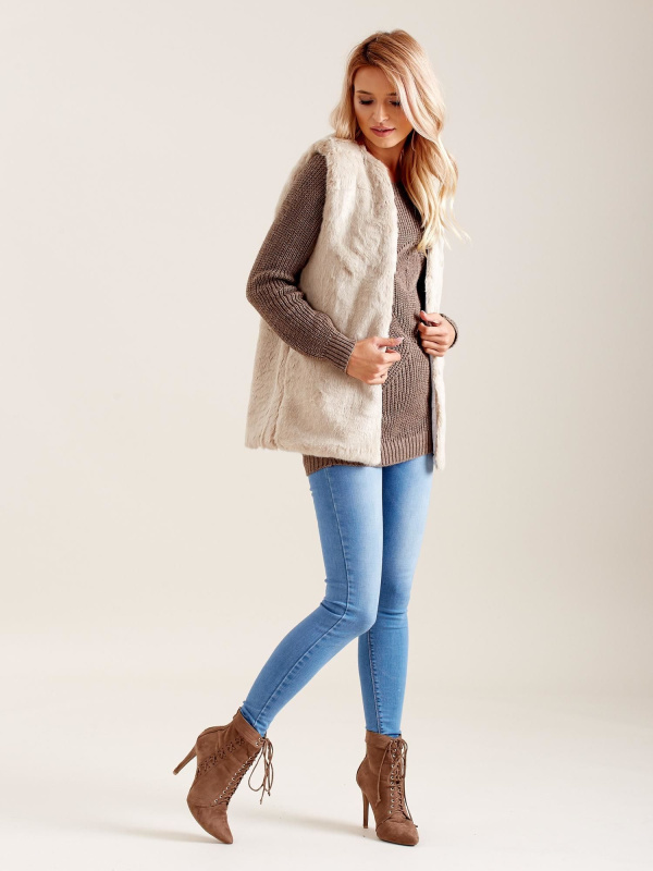 Wool Fashion Italia Vesta -AT-KZ-4102-1.20P Barva: Béžová - světle, Velikost: M/L