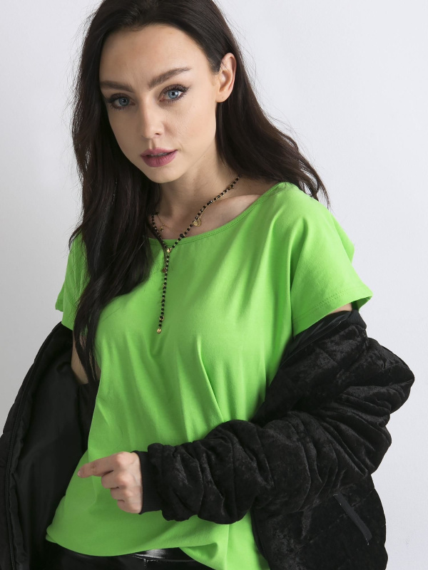 Tričko RV-BZ-4622.99 BASIC FEEL GOOD Barva: Zelená - světle, Velikost: M