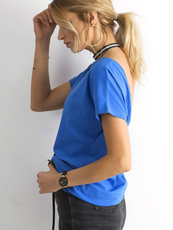 Tričko RV-TS-4662.35P BASIC FEEL GOOD Barva: Modrá - tmavě, Velikost: XL