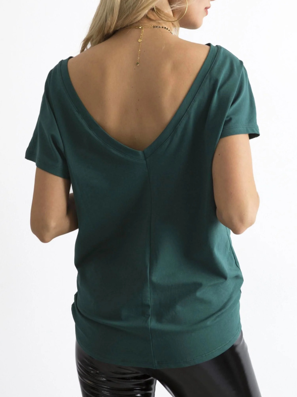 Tričko RV-TS-4662.38P BASIC FEEL GOOD Barva: Zelená - tmavě, Velikost: M