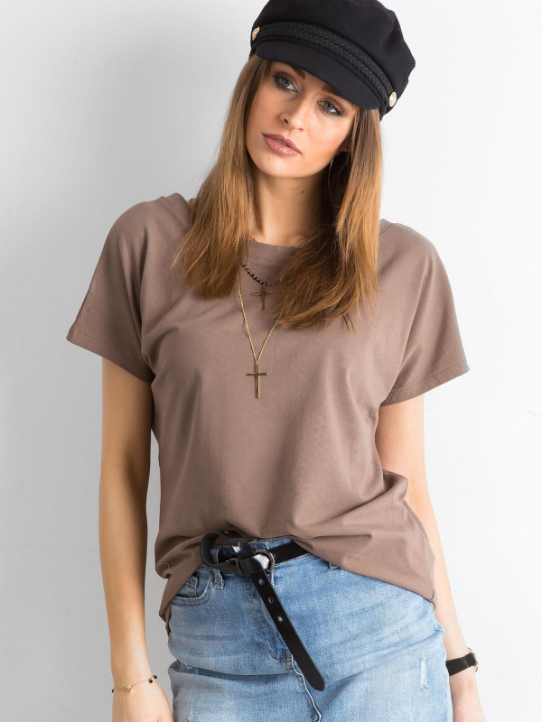 Tričko RV-TS-4662.24P BASIC FEEL GOOD Barva: Béžová, Velikost: XS