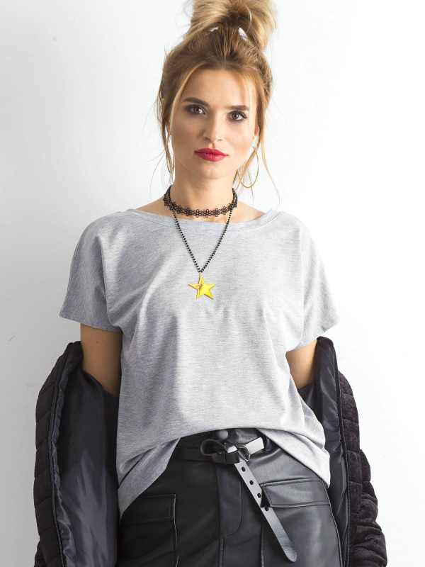 Tričko RV-TS-4662.39P BASIC FEEL GOOD Barva: Šedá, Velikost: S