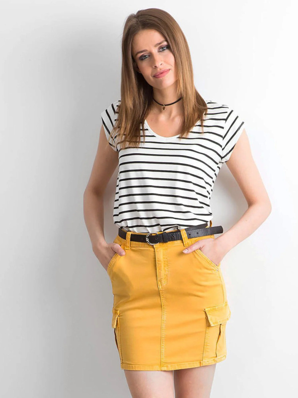 Sukně JMP SN ZB165 10.67P tmavě žlutá 36