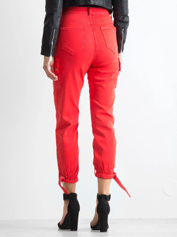 Kalhoty JMP SP 166 D.92P červená 34