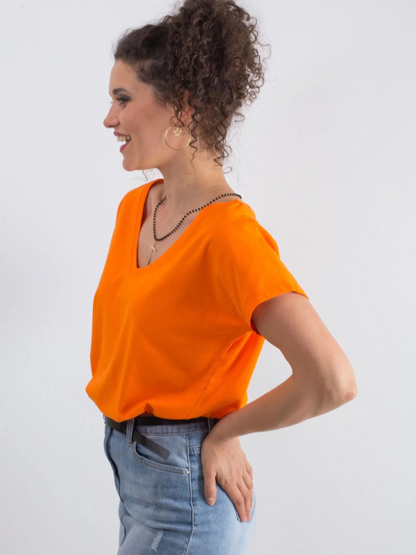 Tričko RV-TS-4832.39P BASIC FEEL GOOD Barva: Oranžová, Velikost: S