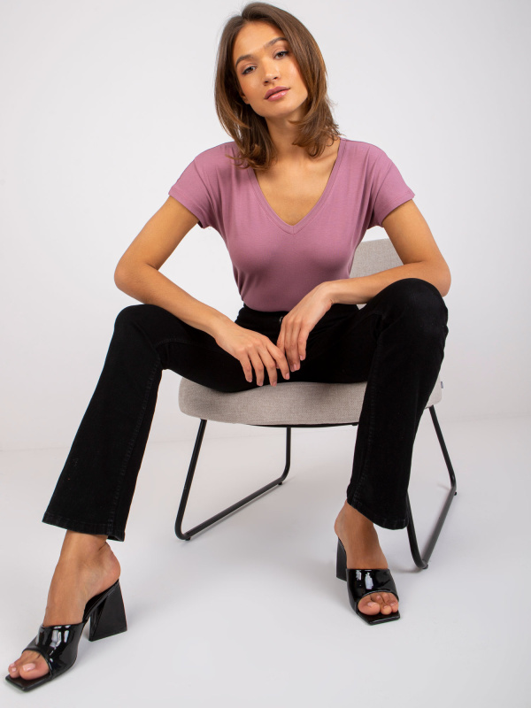 Tričko RV-TS-4832.19P BASIC FEEL GOOD Barva: Růžová - tmavě, Velikost: S