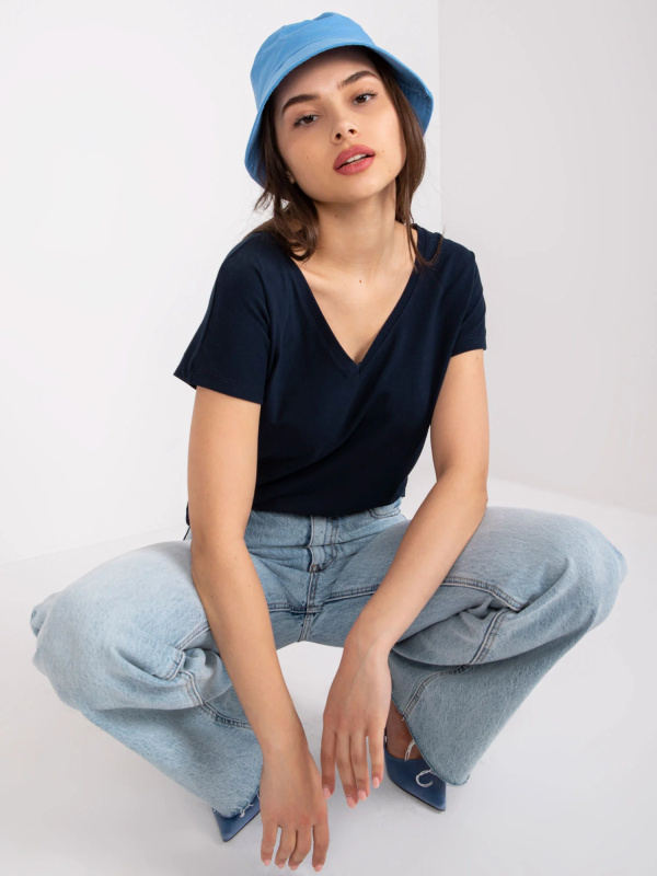 Tričko RV-TS-4832.42P BASIC FEEL GOOD Barva: Modrá, Velikost: XS