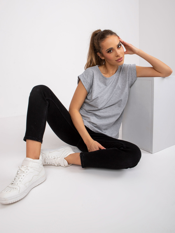Tričko RV-TS-4833.44P BASIC FEEL GOOD Barva: Šedá, Velikost: L