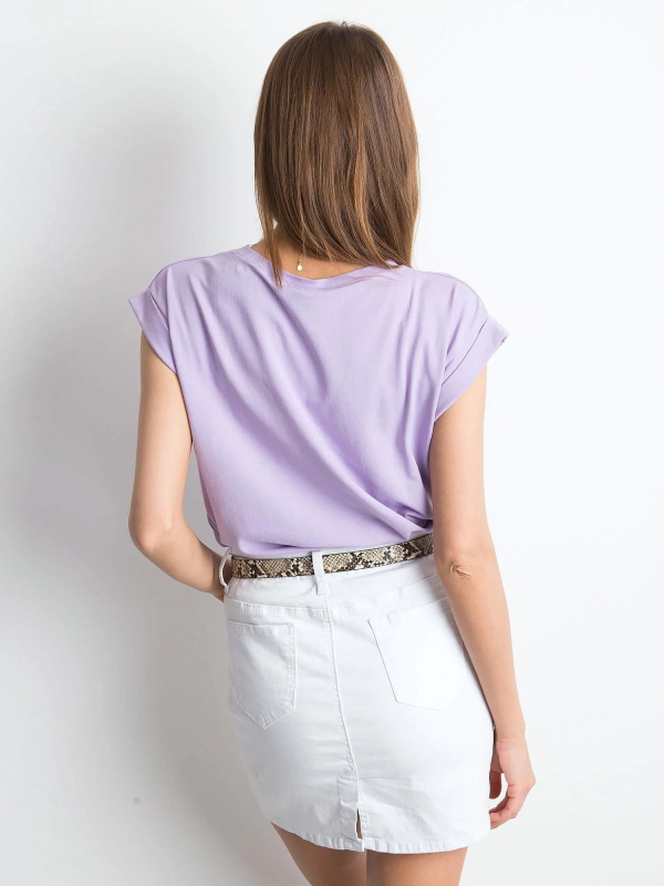 Tričko RV-TS-4833.89P BASIC FEEL GOOD Barva: Fialová, Velikost: XS