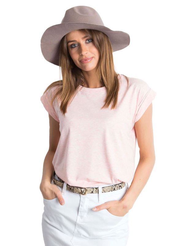Tričko RV-TS-4833.90P BASIC FEEL GOOD Barva: Růžová - světle, Velikost: XS