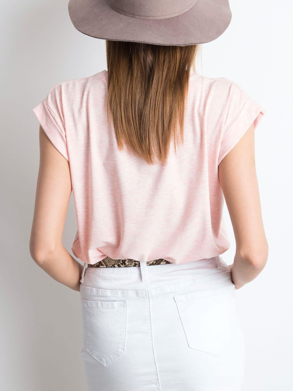 Tričko RV-TS-4833.90P BASIC FEEL GOOD Barva: Růžová - světle, Velikost: XL