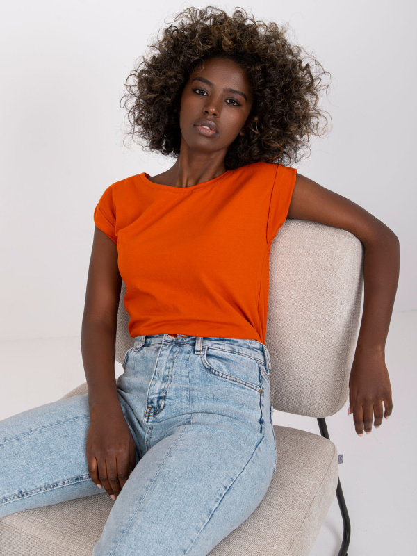 Tričko RV-TS-4833.93P BASIC FEEL GOOD Barva: Oranžová, Velikost: XL