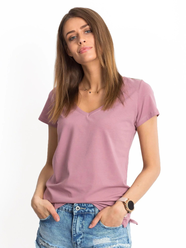 Tričko RV-TS-4837.28P BASIC FEEL GOOD Barva: Růžová - tmavě, Velikost: XS