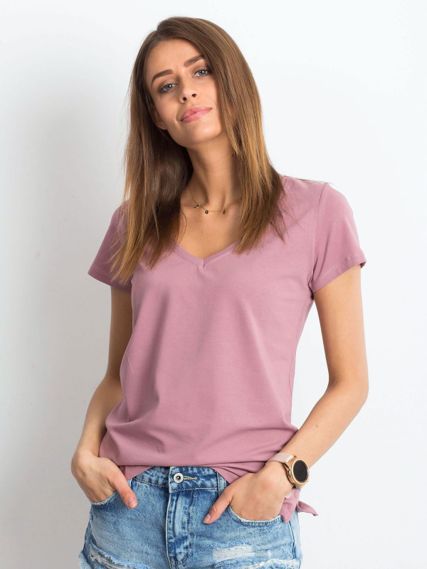 Tričko RV-TS-4837.28P BASIC FEEL GOOD Barva: Růžová - tmavě, Velikost: XS