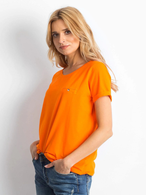 Tričko RV-TS-4838.47P BASIC FEEL GOOD Barva: Oranžová, Velikost: XS