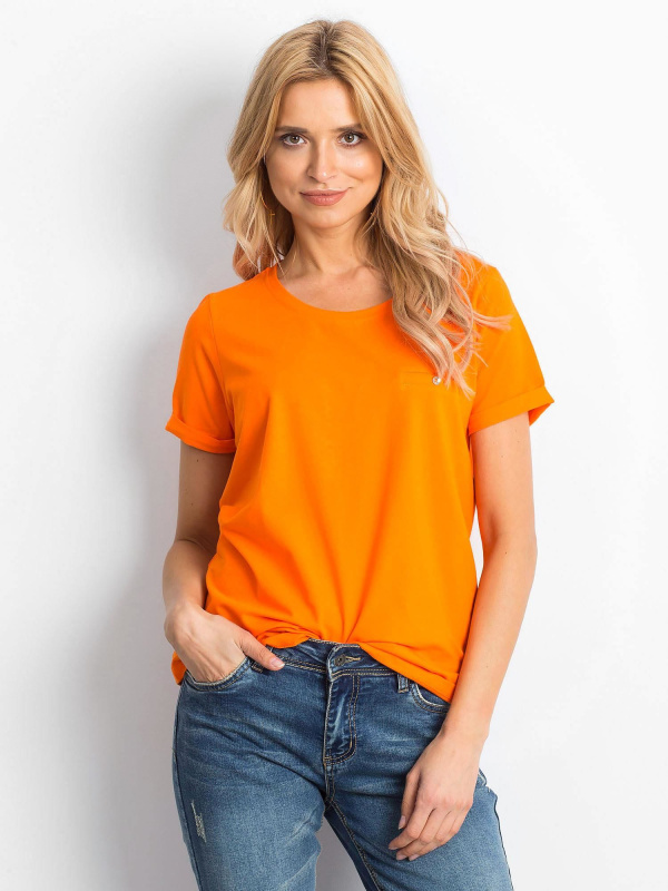 Tričko RV-TS-4838.47P BASIC FEEL GOOD Barva: Oranžová, Velikost: XS