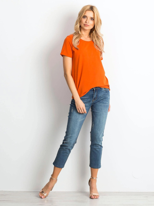 Tričko RV-TS-4838.51P BASIC FEEL GOOD Barva: Oranžová, Velikost: XS