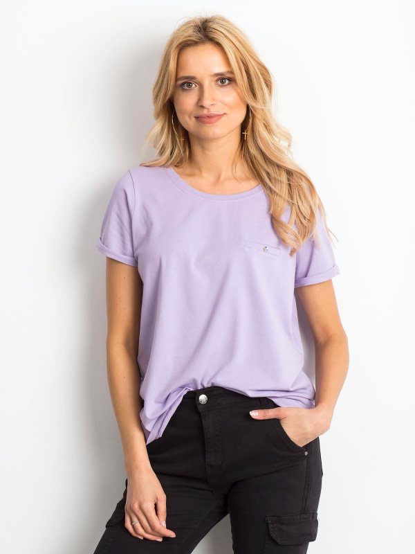 Tričko RV-TS-4838.55P BASIC FEEL GOOD Barva: Fialová, Velikost: XS