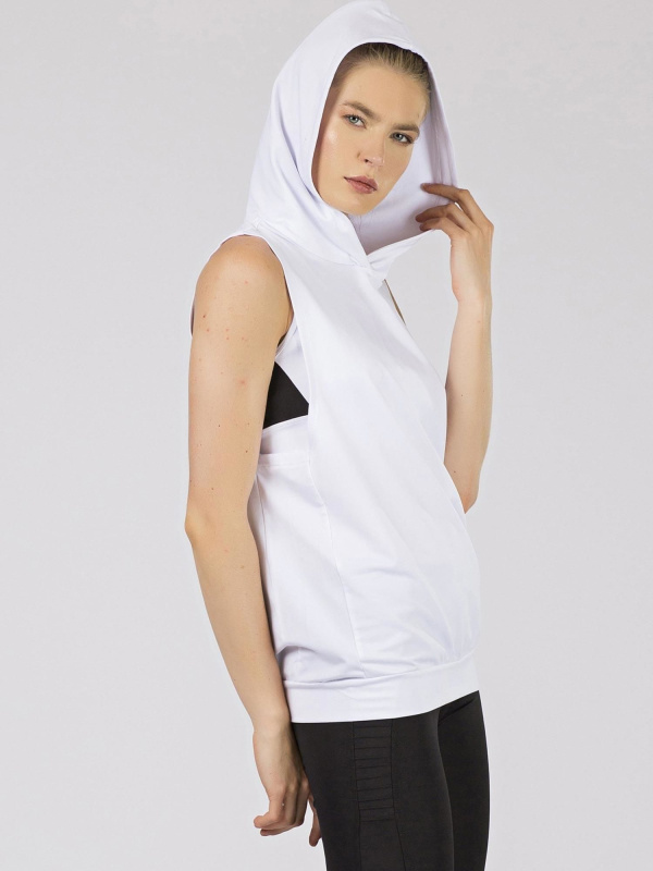 Mikina bez rukávů 298-BZ-TL-97106.32 TOMMY LIFE Barva: Bílá, Velikost: M