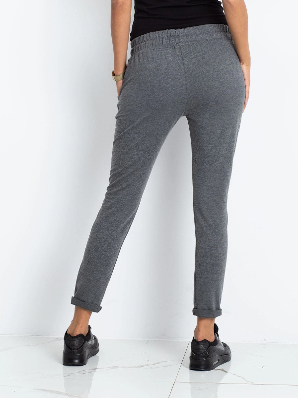 Dámské tepláky RV-DR-3698.09X BASIC FEEL GOOD Barva: Šedá - tmavě, Velikost: XS