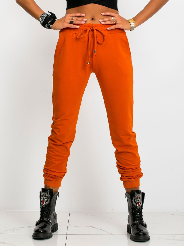 Dámské tepláky RV-DR-5040.07X BASIC FEEL GOOD Barva: Oranžová, Velikost: XL