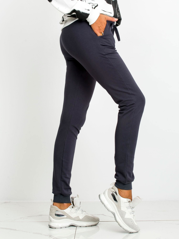 Dámské tepláky RV-DR-5040.10X BASIC FEEL GOOD Barva: Šedá - tmavě, Velikost: M