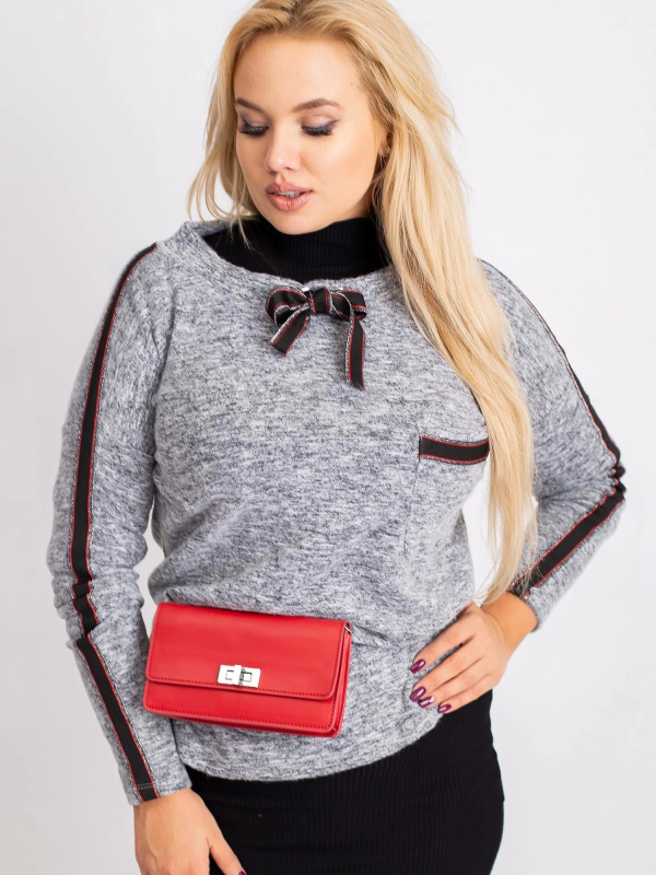 Halenka RV BZ 5138.66P šedá jedna velikost XL/2XL