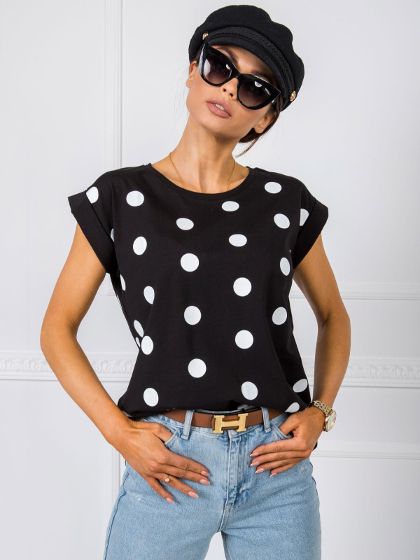 Dámské tričko Fashionhunters Polka Dot