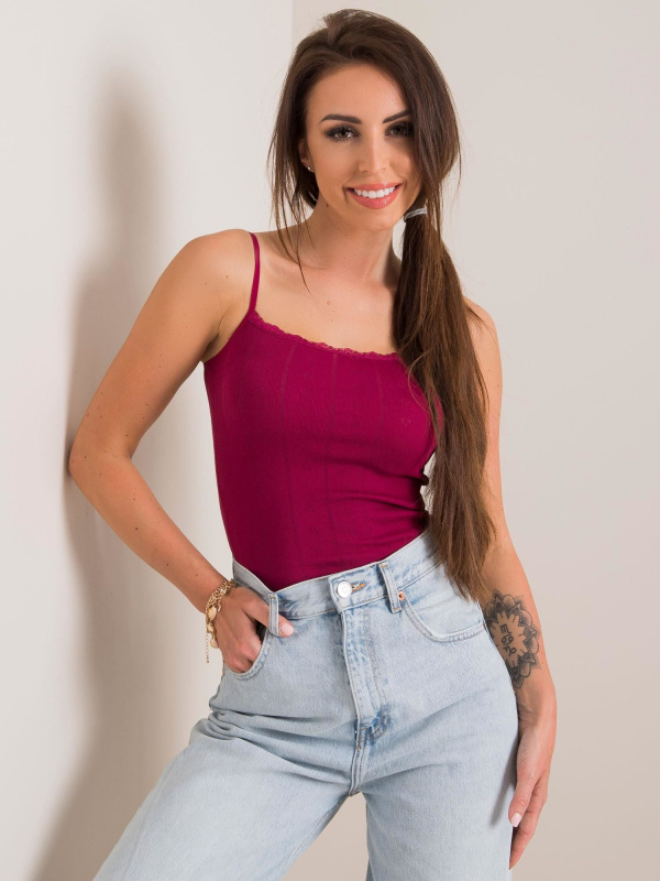 BERRAK Top-BR-TP-8050.22 Barva: Bordó, Velikost: S