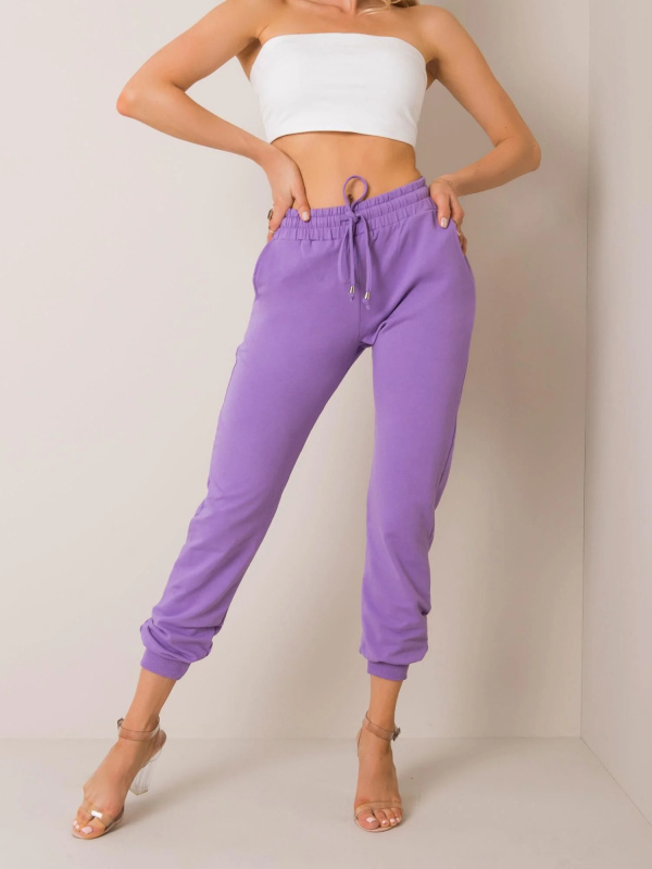 Dámské tepláky RV-DR-5040.04X BASIC FEEL GOOD Barva: Fialová, Velikost: XL