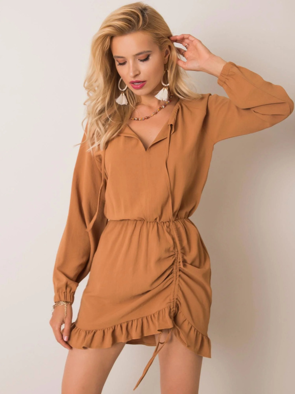 Šaty 111 SK 06071.09 světle hnědé L