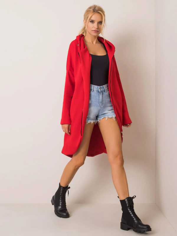 Mikina RV-BL-4858-1.99P RUE PARIS Barva: Červená, Velikost: S/M
