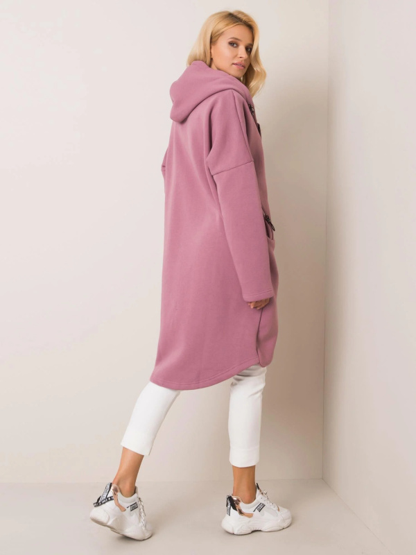 Mikina RV-BL-4858-1.99P RUE PARIS Barva: Růžová - tmavě, Velikost: L/XL