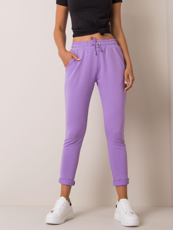 Dámské tepláky RV-DR-3698.92 BASIC FEEL GOOD Barva: Fialová, Velikost: L