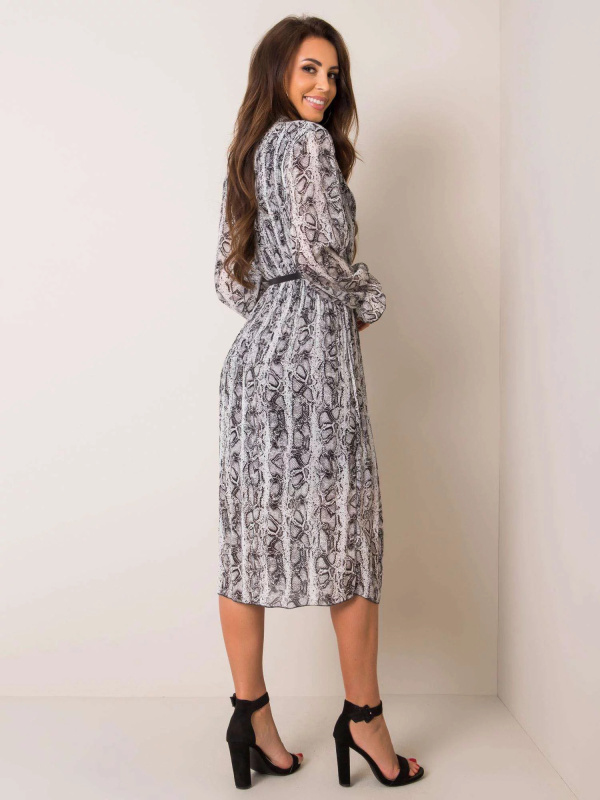 Dámské šaty DHJ-SK-11202-5.17X Černá s bílou - FPrice černo - bílá one size