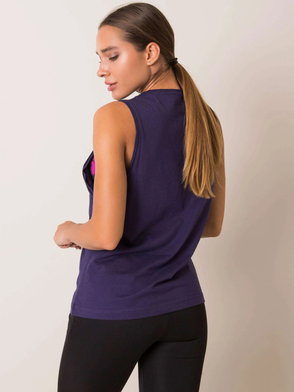 Sportovní tílko 127-TS-00091.88 For Fitness Barva: Fialová, Velikost: XS