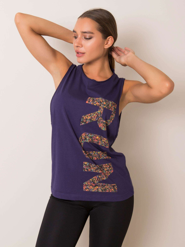 Sportovní tílko 127-TS-00091.88 For Fitness Barva: Fialová, Velikost: XS