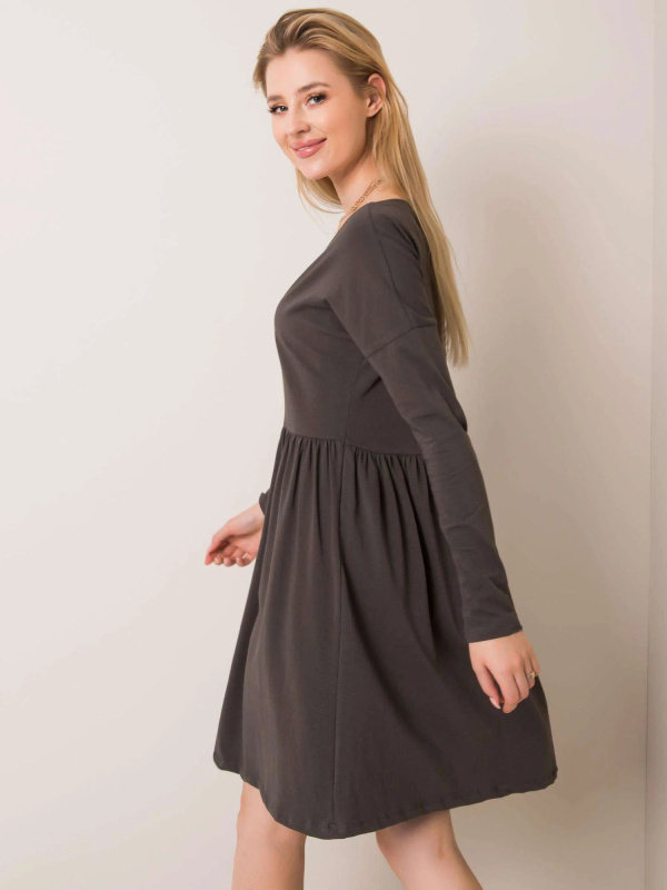 Šaty RV SK 5889.41P tmavá khaki L